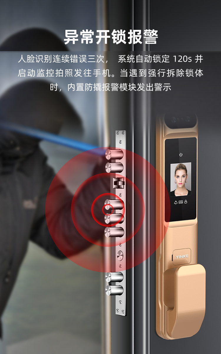 YK01 Fully Automatic Face Recognition Smart Lock(图14)