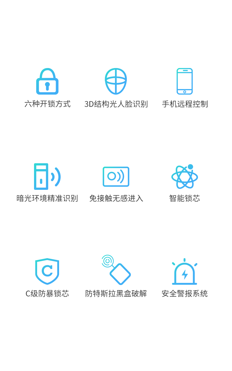 YK01 Fully Automatic Face Recognition Smart Lock(图4)